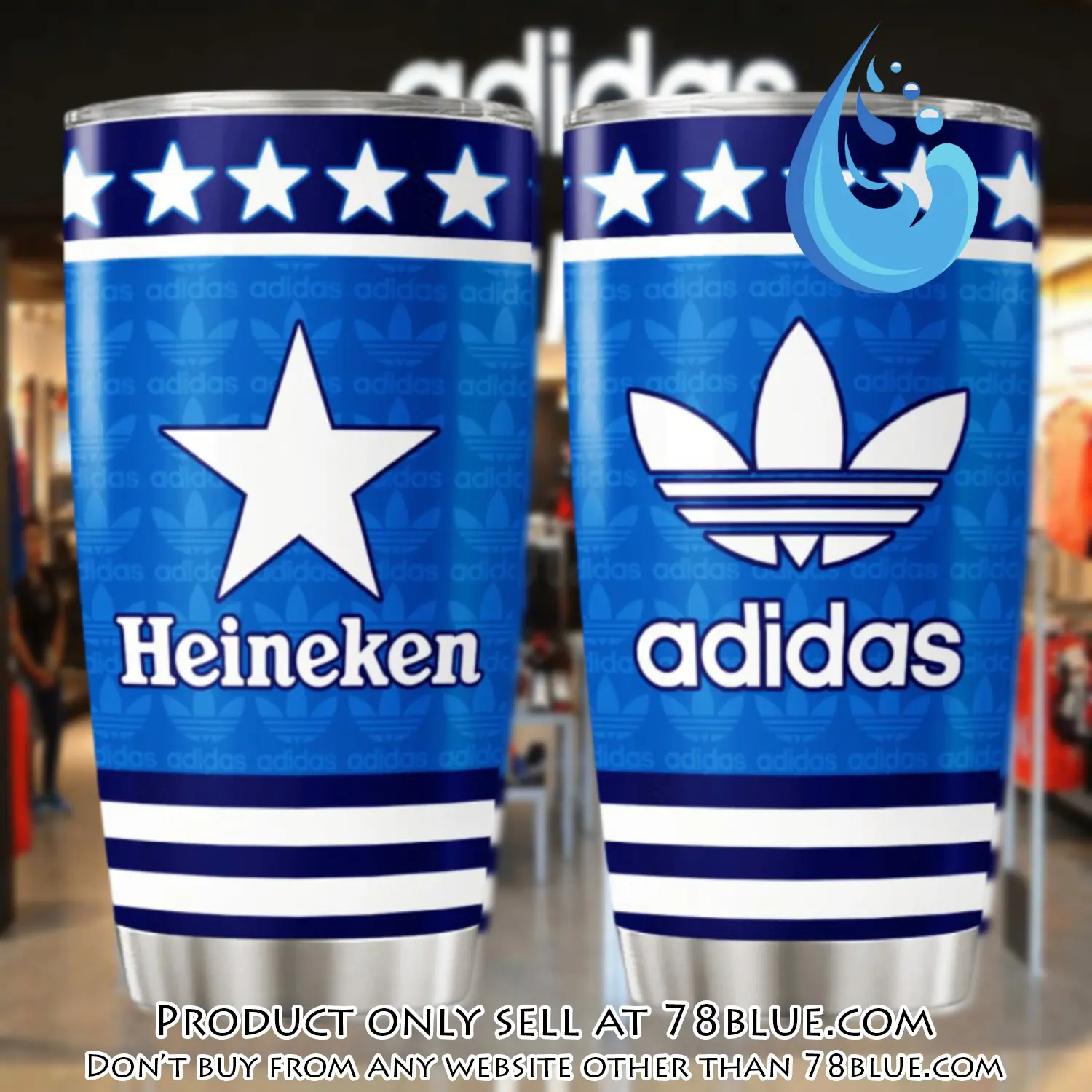 Adidas heineken stainless steel tumbler 20oz30oz 78b1137505